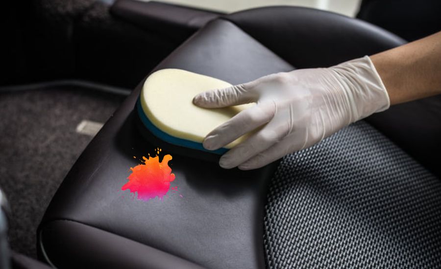 how to remove paint from leather seats