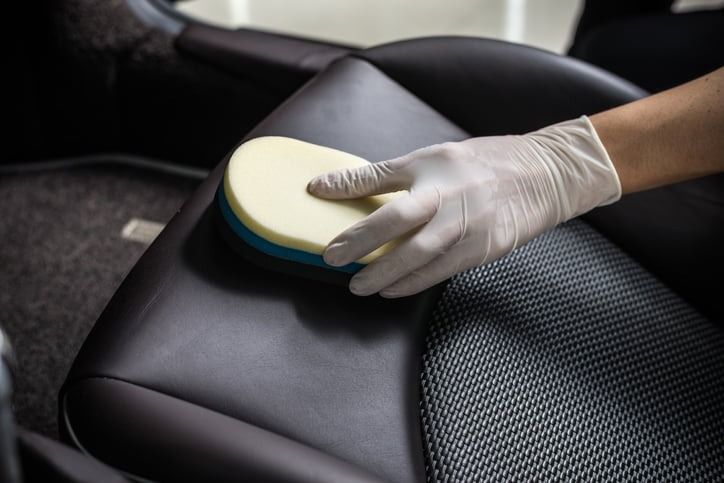 Using soft brush for perforating leather