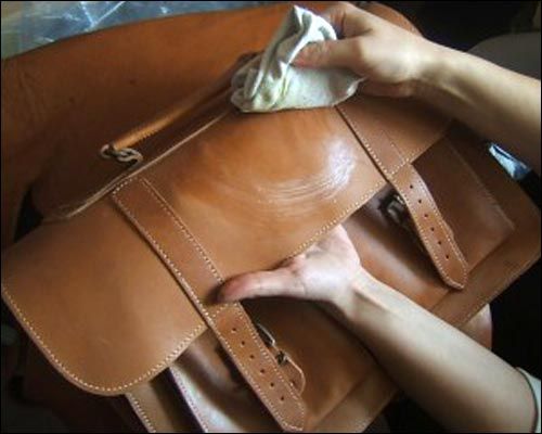 Take care of leather bags