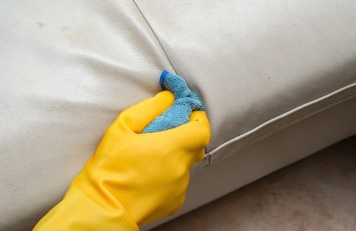 How to clean white leather sofa