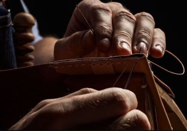 Production process of bovine leather