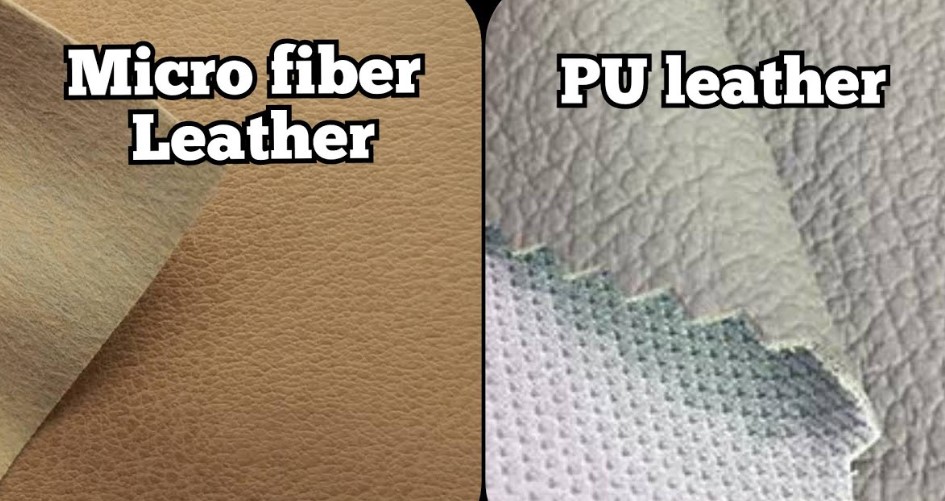 Microfiber leather vs pu leather